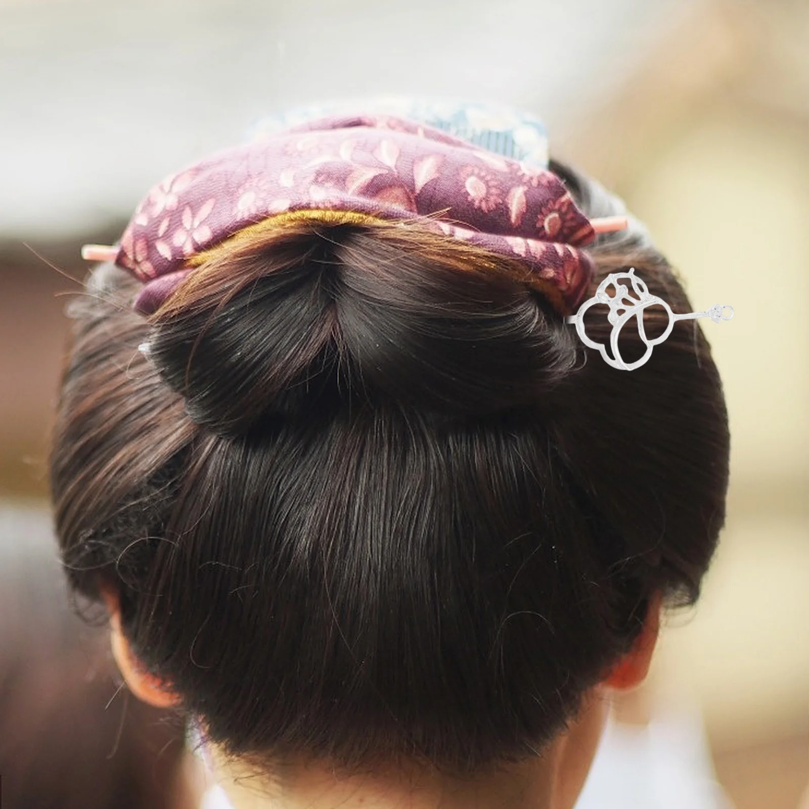 

5pcs Retro Hairpin Vintage Hair Clips Wedding Pins for Girls Bride Silver Ancient Style Hair Stick Accessories
