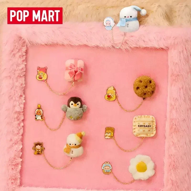 

POP MART POP BEAN Fluffy Cozy Series Fridge Magnet Blind Box - Mystery Anime Figure Doll Ornaments Guess Bag