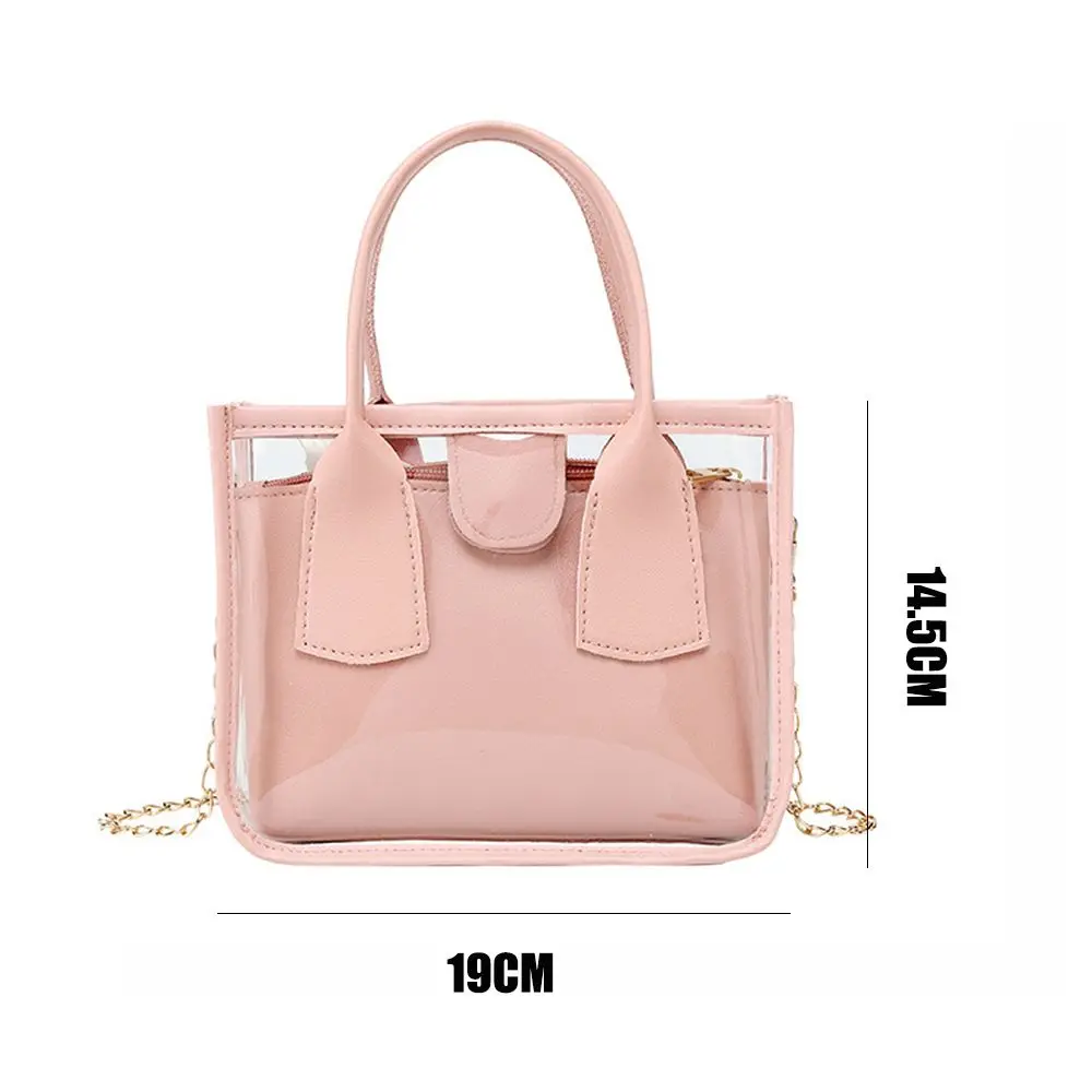 Fashion Women Transparent Shoulder Bags Small Handbags Crossbody Messenger Bag  Cellphone Pouch