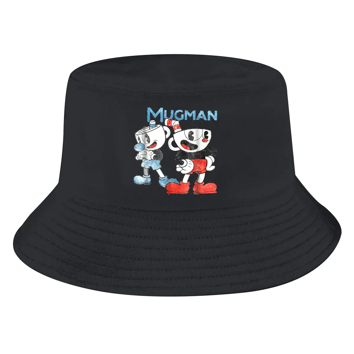 Cuphead Ms Chalice Game Bucket Hat Dynamic Duo Graphic Men's Women's Fisherman Cap Hip Hop Beach Sun Fishing Hats