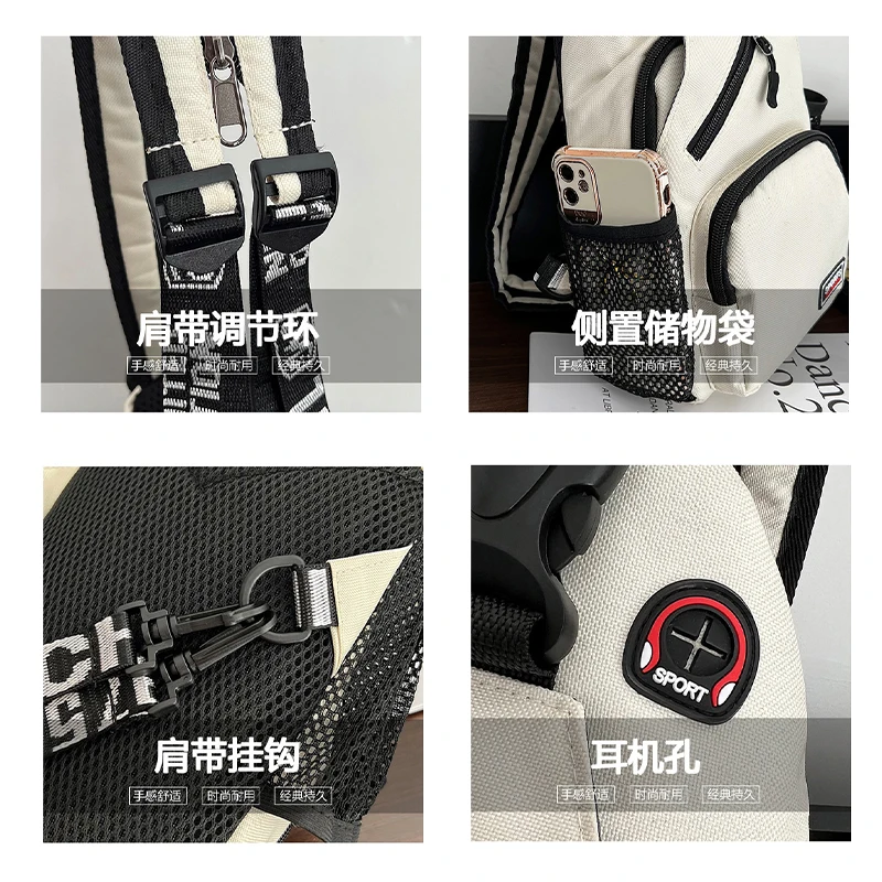 ワンピースショルダーバッグアウトドアパックカジュアルチェストバッグファッションベルトポーチ旅行ヒップスポーツ財布ポケットクール漫画アニメギフト