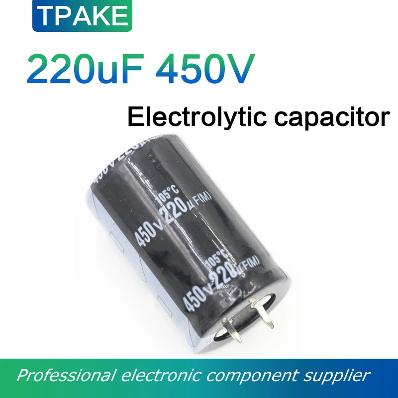 

1PCS 220uF 450V 220MFD 450WV Aluminum Electrolytic Capacitor 25*40mm Radial 220mf450v 220uf450v 450v220mf 450v220uf