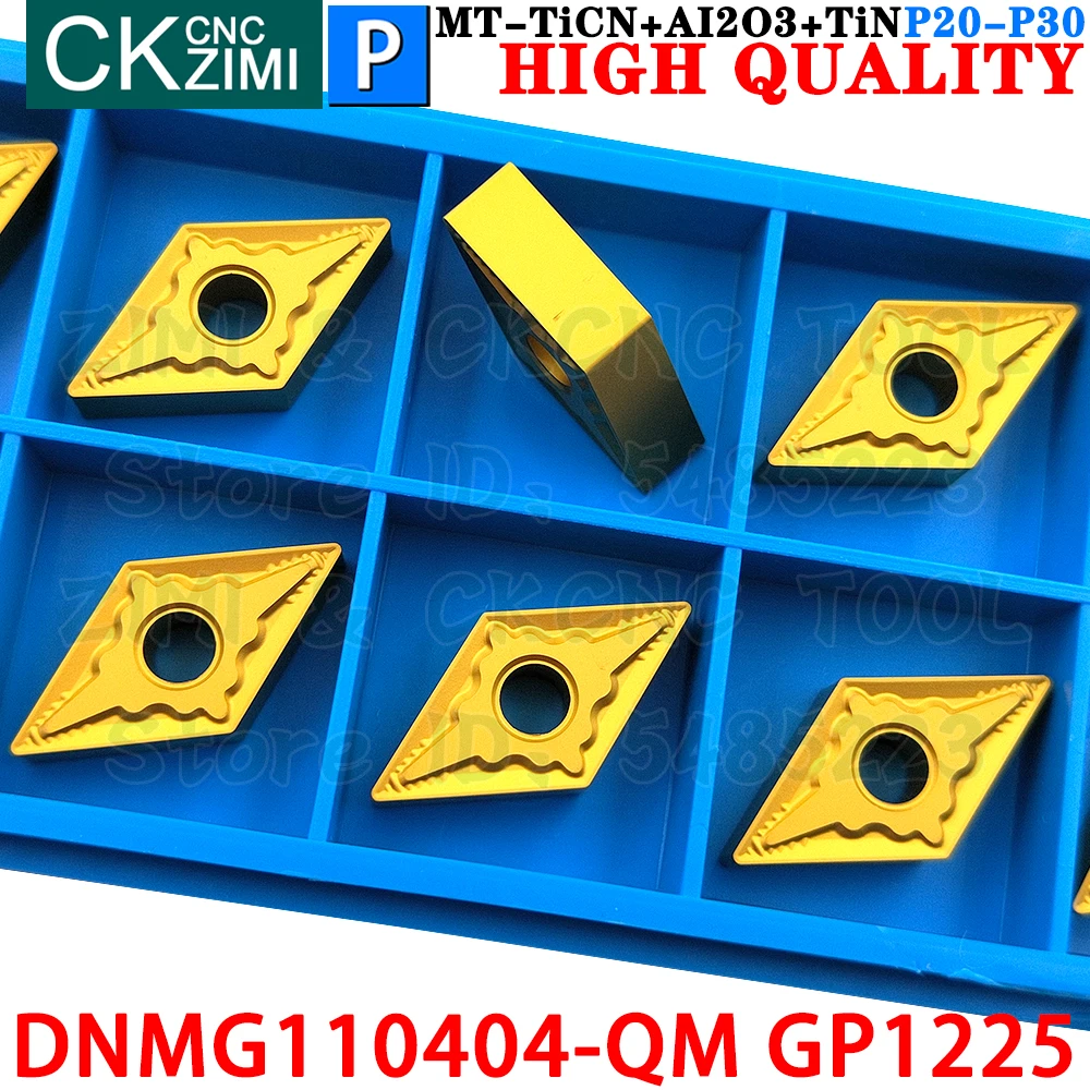 DNMG110404-QM GP1225 DNMG 110404 QM GP1225 Carbide Inserts External Turning Inserts Tools CNC Indexable Metal Lathe Cutting Tool