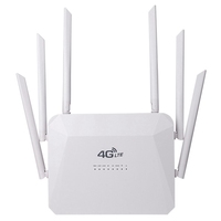 4G Wireless Router 300Mbps 6 External Antennas LTE CPE CAT4 WIFI Router SIM Card Slot 4G Wireless Router Hotspot EU Plug