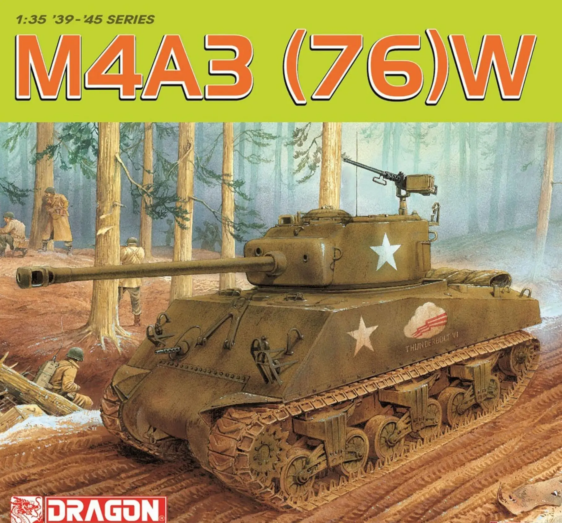 Dragon 6325 1/35 M4A3(76)W Shaman w/Track/Aluminum Gun Barrel Model Kit