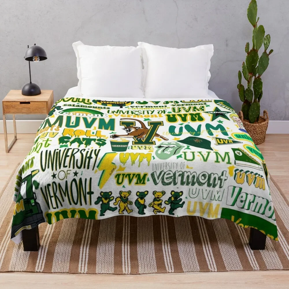 

UVM Design Throw Blanket Beautifuls Plaid Blankets