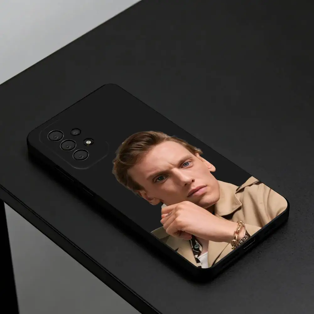 Jamie Campbell Bower Look  Phone Case For Samsung S26,S25,S24,S23,S22,Plus, Soft Silicone Black Cover
