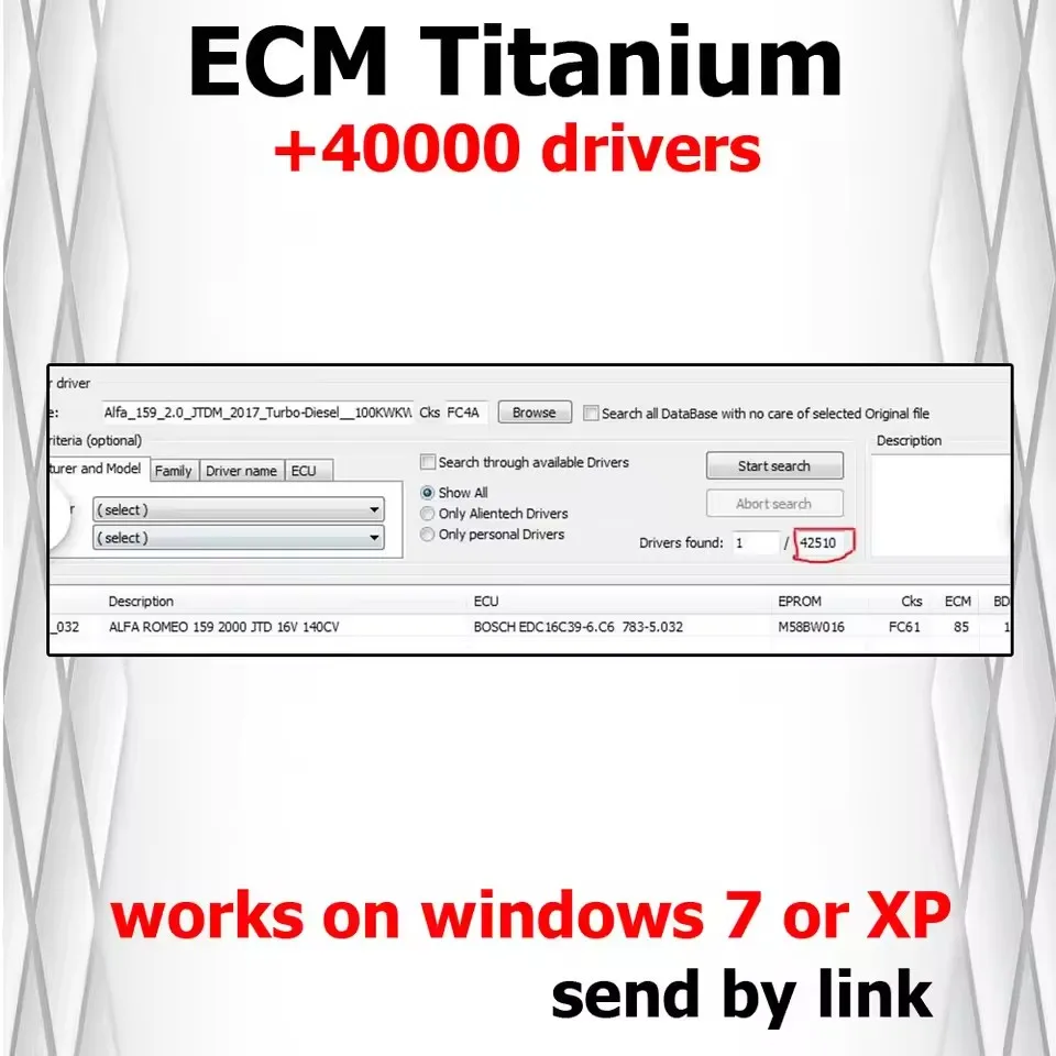 

Титановый инструмент для ремонта ЭБУ ECM, издание 2025 г., автомобильная диагностическая настройка для поддержки моделей автомобилей 40000