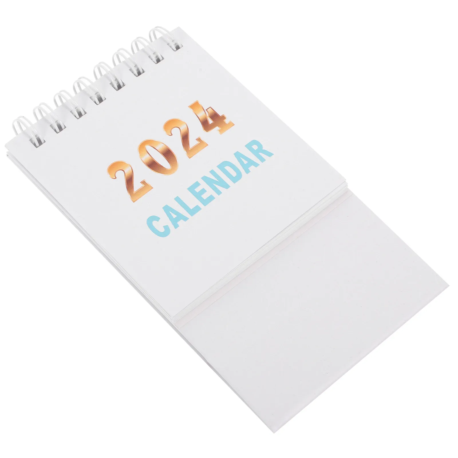 1 Book Desktop Desk Calendar 2024 Paper Table Calendar Portable Standing Office Home Minimalist Creative Planner Daily Schedule