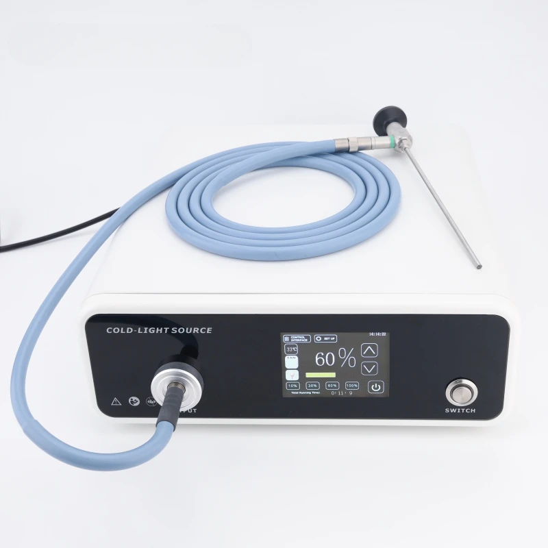 Hihg Power 200W Medical LED Endoscope Cold Light Source Advanced High Brightness Endoscope Illumination System