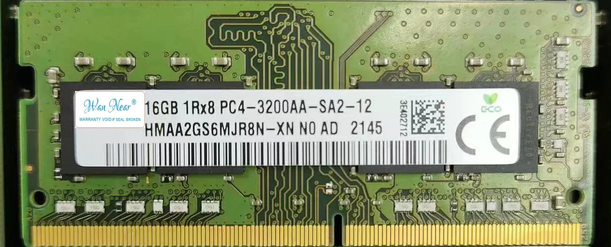 

For laptop 16G 1Rx8 DDR4 3200AA notebook HMAA2GS6MJR8N-XN 16GB