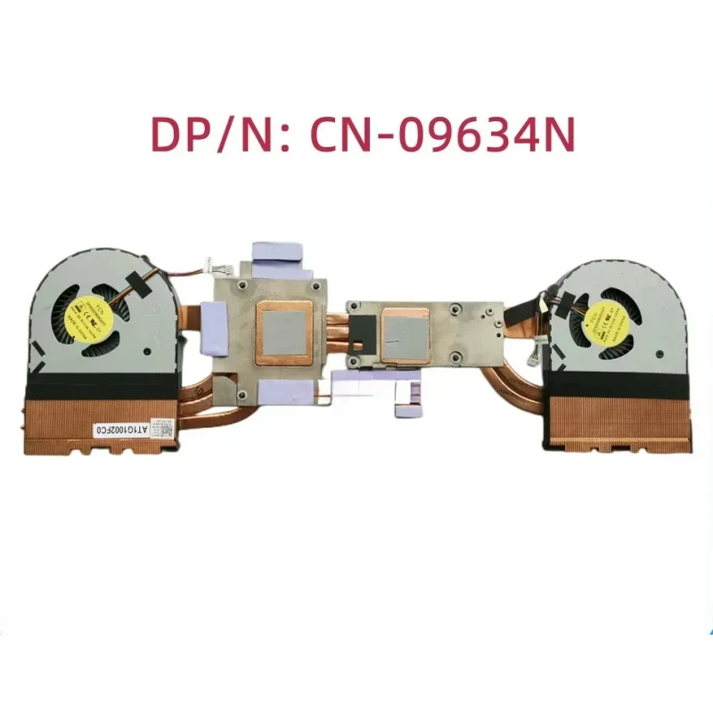 CHEN  New Original For DELL Alienware 17 R3 CPU Graphics Cooling Heatsink Fan AT1G1002FC0 DFS200805000T 09634N 9634N