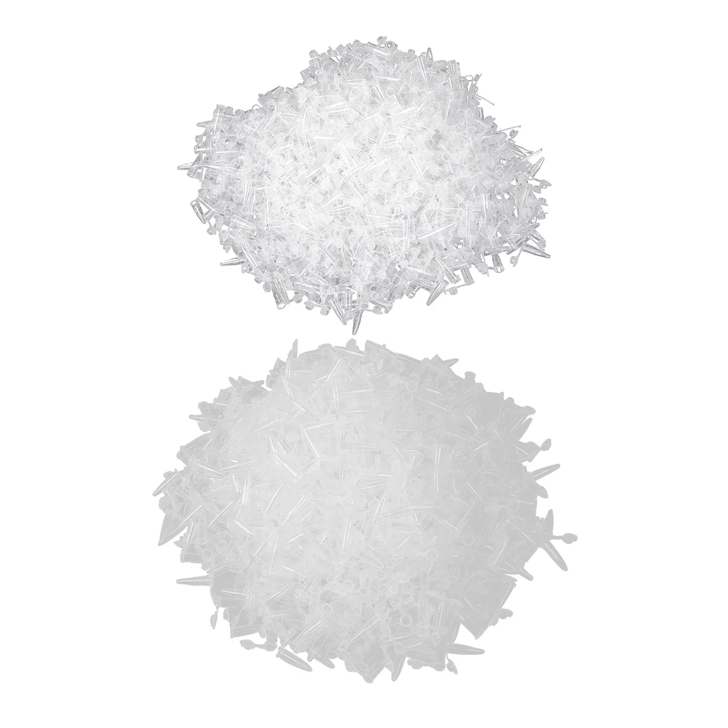 Tubes à centrifuger à fond rond de 0.2Ml, 1000 pièces, avec bouchons attachés, blanc clair et 1000 pièces de 0.5Ml-Y48A