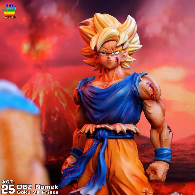 Dragon Ball Z Figure Super Saiyan Son Goku Vs Frieza Anime Figure Gk Figurine Pvc Statue Model Doll Collectible Ornament Toys