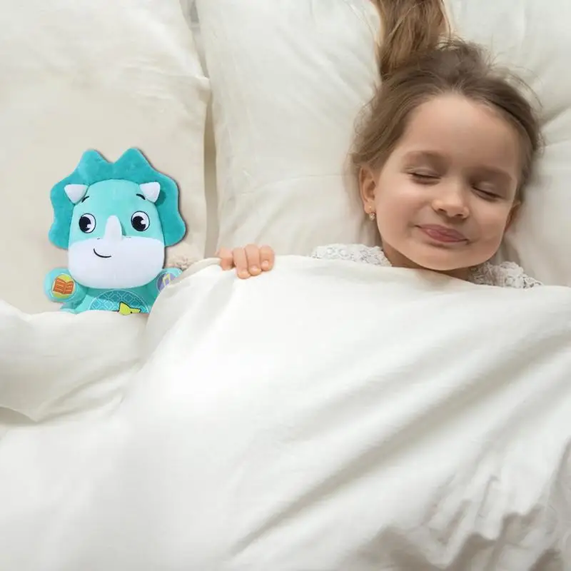 Sleep Soother For Kids Music Sleep Companion Portable Bedtime Soother Interactive Plush Companion Soft Animal Doll For Kids