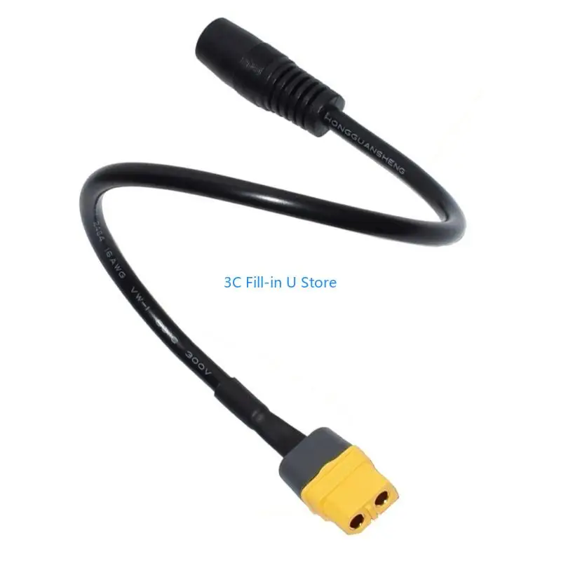 

G8TA XT60 Female to DC7.9mmx0.9mm Female Power Cable, 14AWG Copper Wiring for Solar Panel