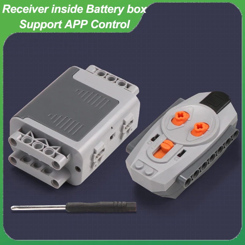 MOC Remote Control Kit APP Control Receiver in AA Battery Box  Building Blocks PF Power Functions 8881 8884 8885 Gifts