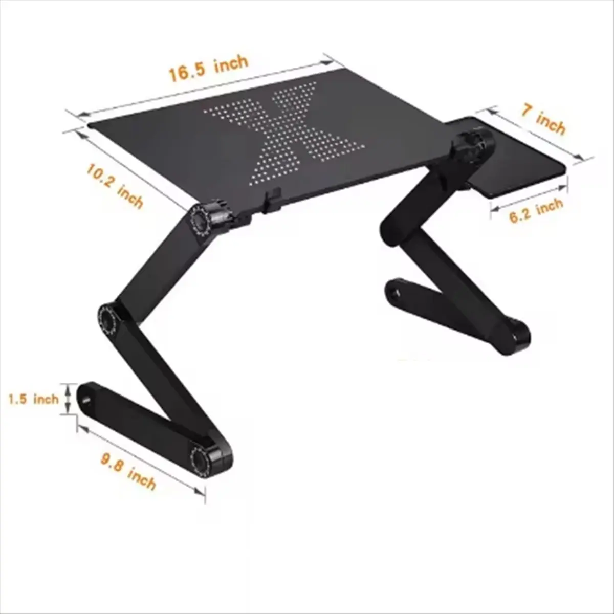 A99X Laptop Table Stand with Adjustable Folding Ergonomic Design Stand Notebook Desk for Ultrabook, Netbook or Tablet