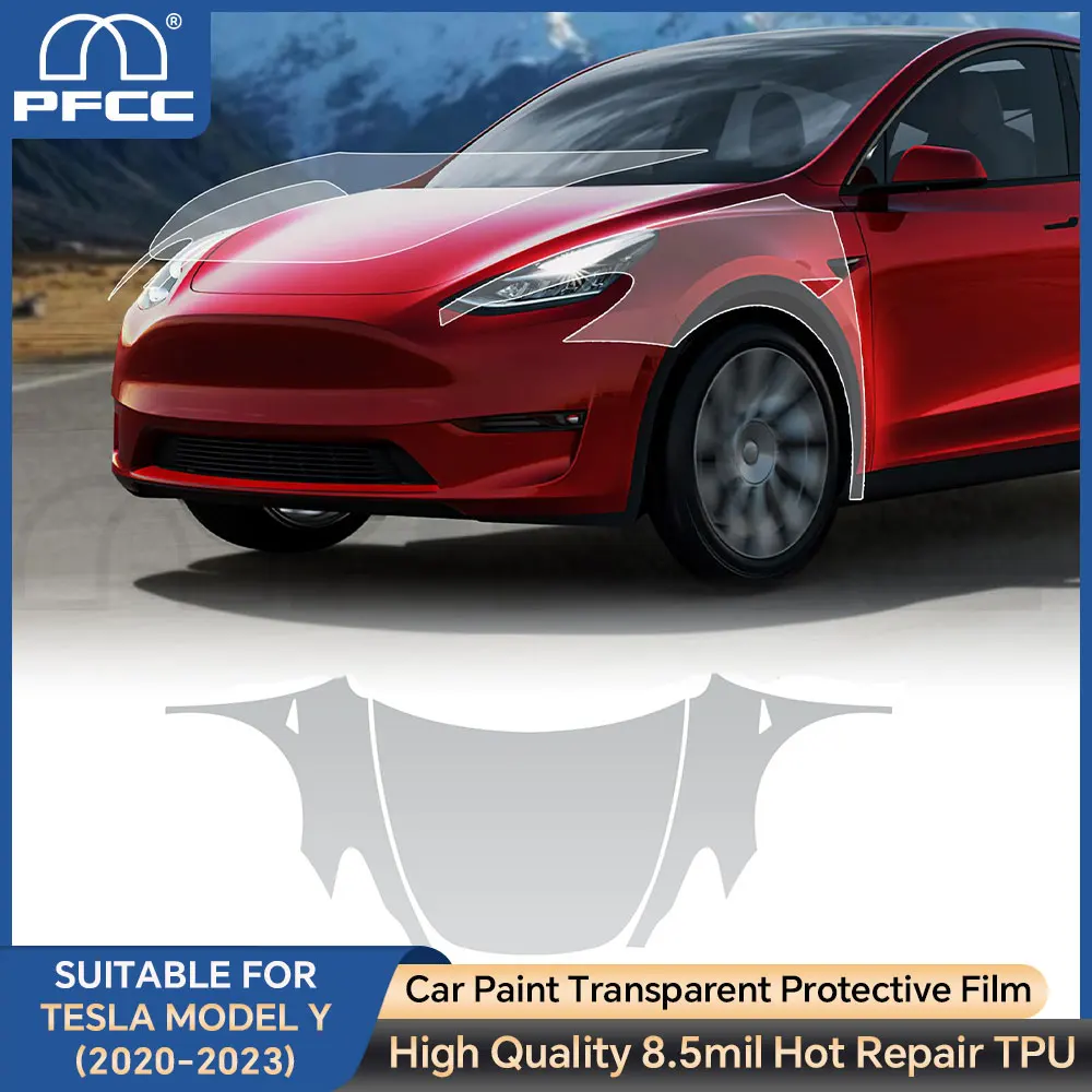 

For Tesla Model Y 2020-2023 Full Car Precut 8.5mil Matte TPU Paint Protection Clear Film Kit Sticker Auto Decal Accessories