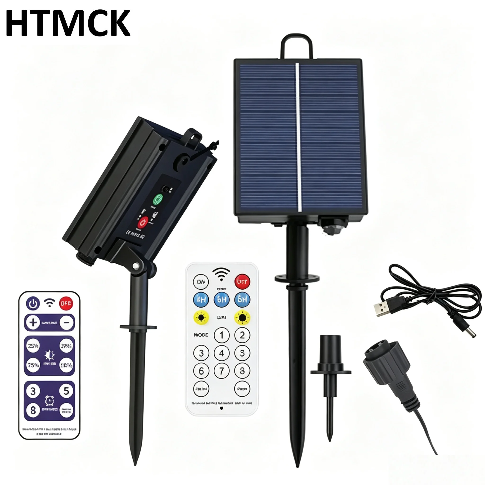 Solar String Light Control Box Kit 1200mAh Lithium Battery Panel for 3.7V 24V LED String Lamp DC Charging With Remote Control