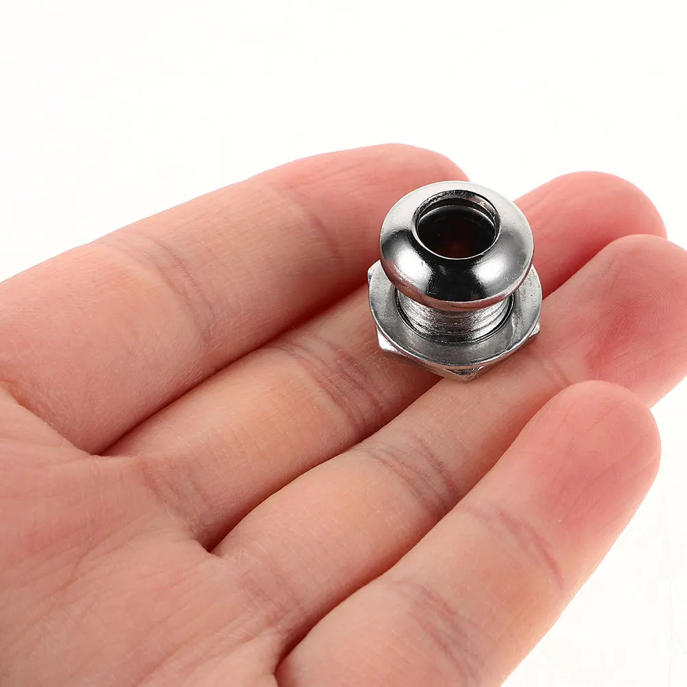 

8 Pcs Snare Drum Screws Air Hole Accessories Vents Ventilation Hardware Steel Parts
