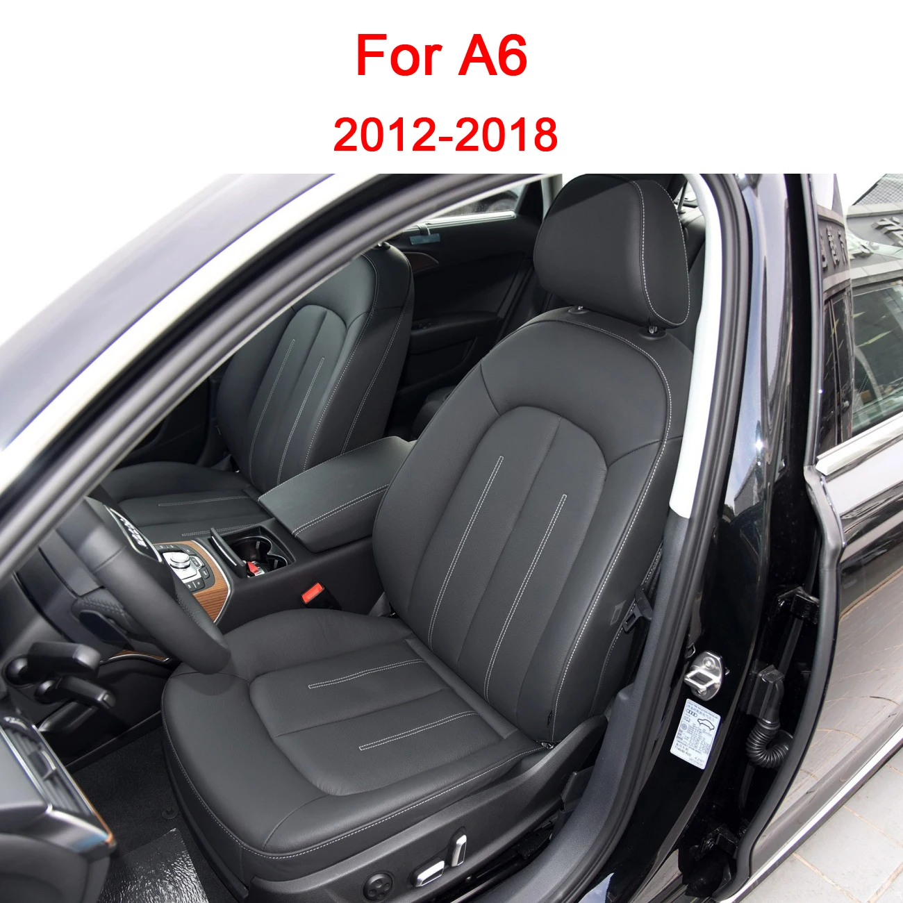 Custom Car Seat Covers New Upgraded Ultra-thin Ventilate Seat Cover For Audi A6 2012 TO 2018 A6L Car Seat Protective Cover