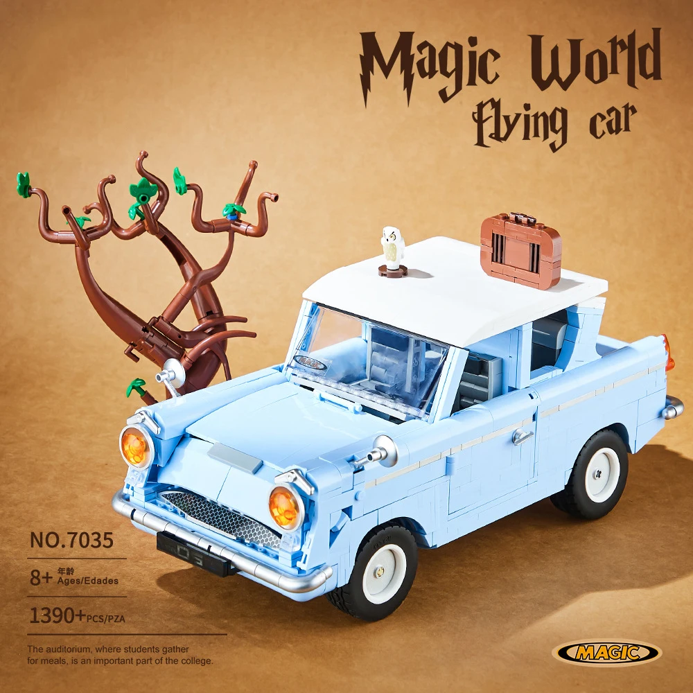 

1390pcs MOC Creativity Magic City Retro Cars Building Blocks Assembling Bricks Model DIY Toys for Boys Birthday Christmas Gift
