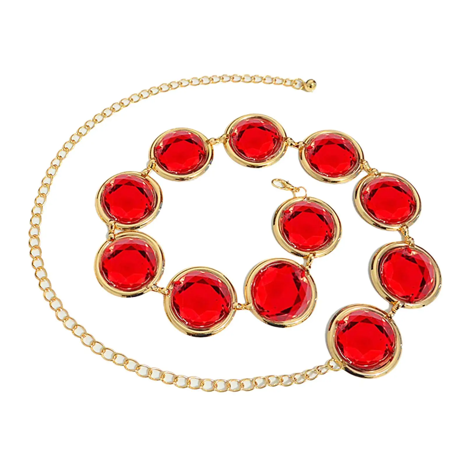 

Женский пояс, красный акрил, St Хэллоуин, косплей, повседневная поясная цепочка, декоративная элегантная мода