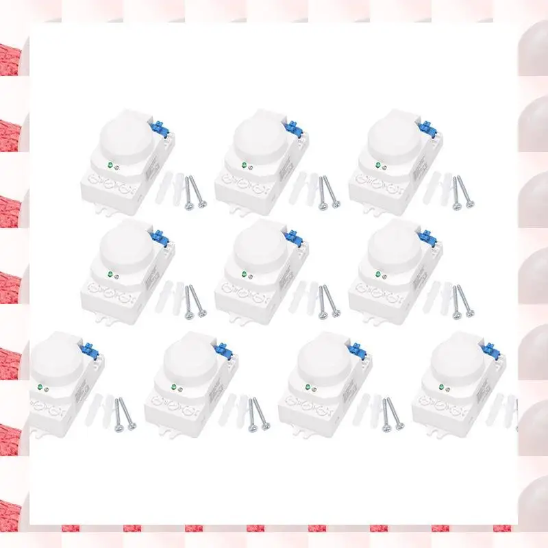 

ABGN 10X 5.8Ghz System LED Microwave 360 Degree Motion Sensor Light Switch Body Motion Detector