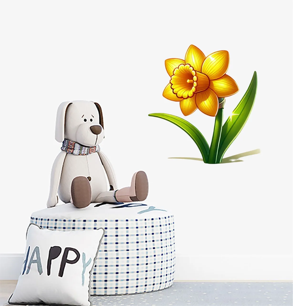 Colour Daffodil Flower Rose Funny Laptop Bumper Camper Van Walls Gift Aesthetic Cool