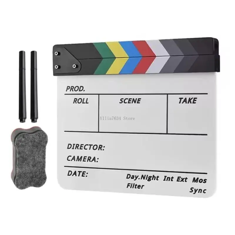 clapper colorido acrílico balhos seco Diretor Cut Cut Movie
