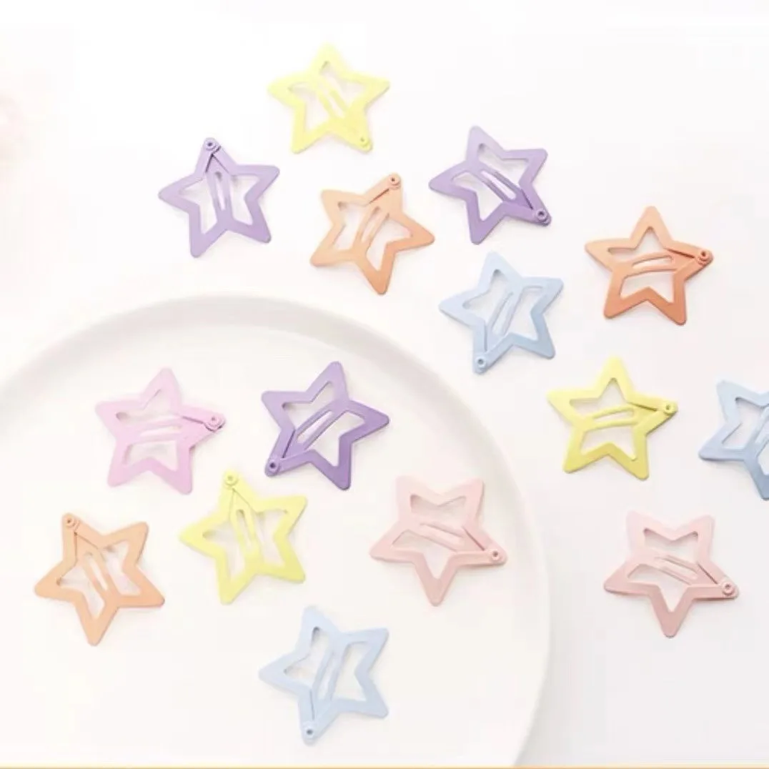 20/40Pcs Colorful Star BB Hair Clips For Girls Children Lovely Hair Decorate Hairpins Barrettes Headwear Kids Hair Accessories