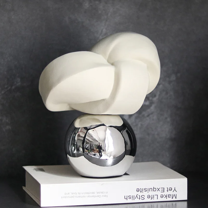 

Современные роскошные украшения, украшения, художественная модель дома, абстрактные геометрические витые поделки, эстетические ремесленные украшения