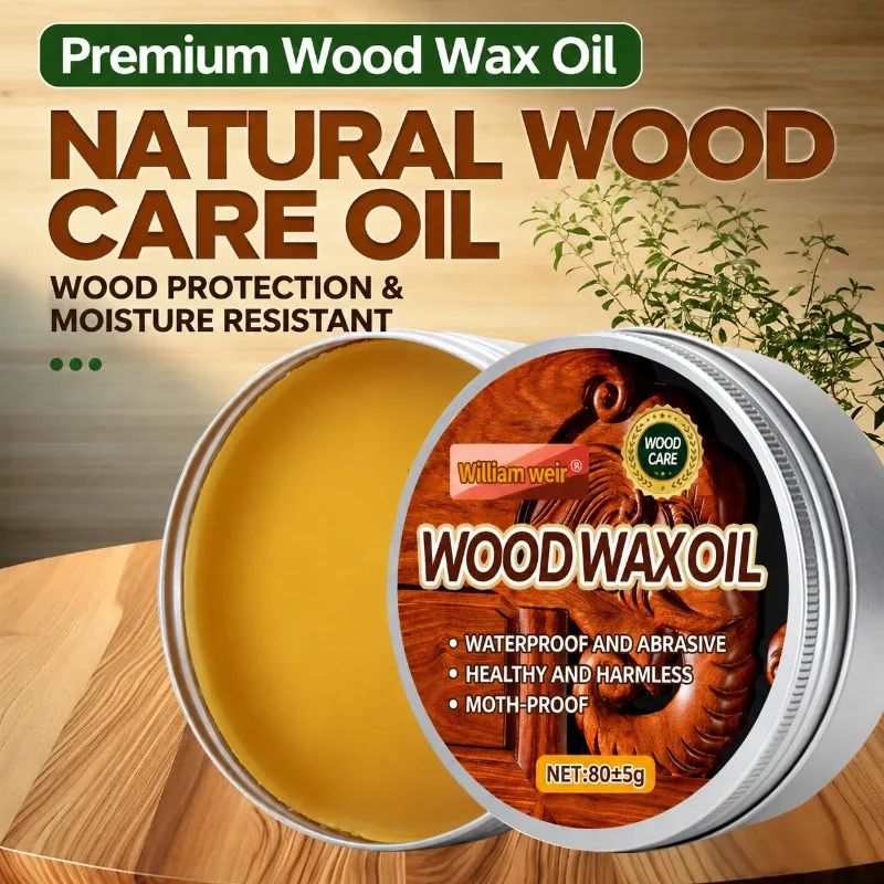 Mahogany Timber Waxoil Solid Oily Wood Nourisher Beeswax Waterproof Anti-Rot Agent Plank Refinisher Hardwood Furnish Renovator