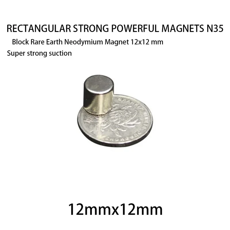 2~50PCS Neodymium Magnet 12x12mm Super Strong Round Disc Shape Blocks Rare Earth Neodymium Magnets Fridge Crafts 12mm x 12mm