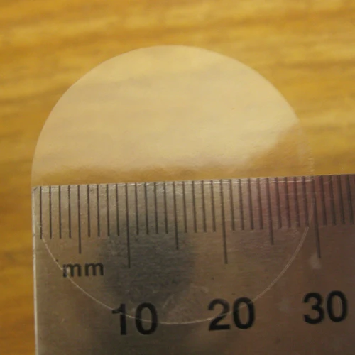 Imagen 2 del producto Pegatina de sellado de PVC transparente, etiqueta de superficie brillante, embalaje resistente al desgarro, decoración brillante, 25mm, 30mm, 50mm