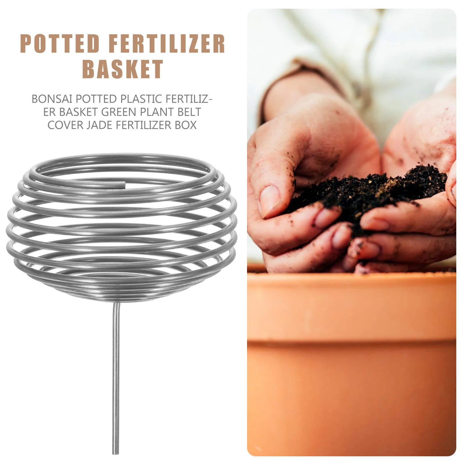 10Pcs Stainless Steel Manuring Box for Bonsai Plants Fertilizer Cover Basket Reusable Fertilization Container Indoor Outdoor