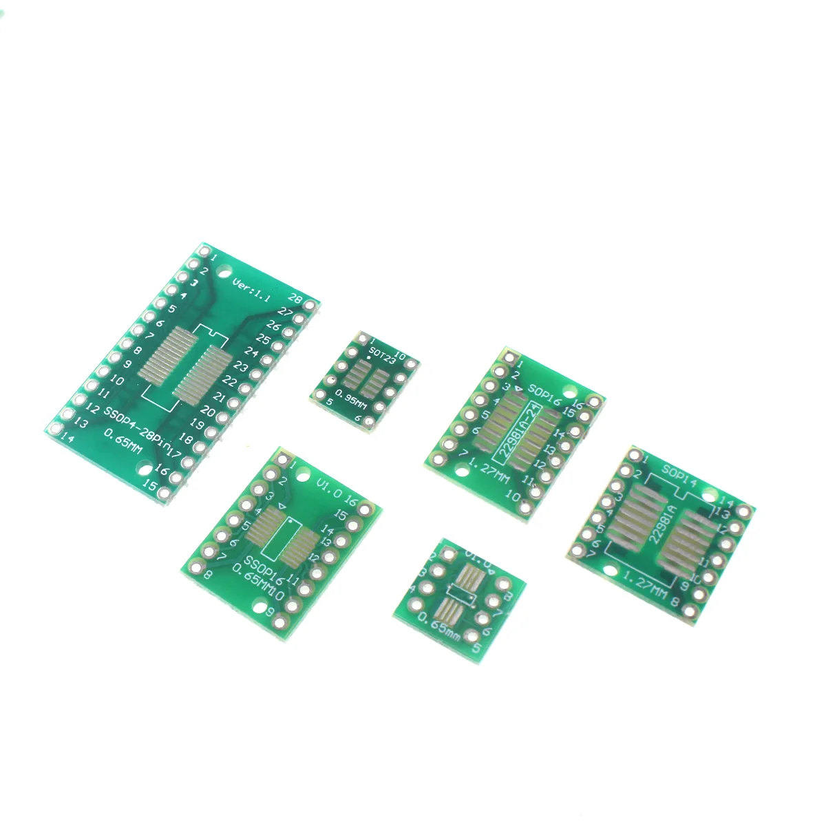 5/10PCS PCB Board Kit SMD Turn To DIP Adapter Converter Plate SOP MSOP SSOP TSSOP SOT23 8 10 14 16 20 28 SMT To DIP