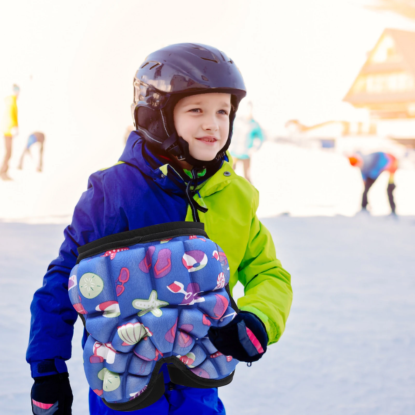 EVA Kids Skating Hip Protector Breathable Fabric Long Wear Comfortable Design Skiing Snowboarding Cycling Pants Mat Cushion