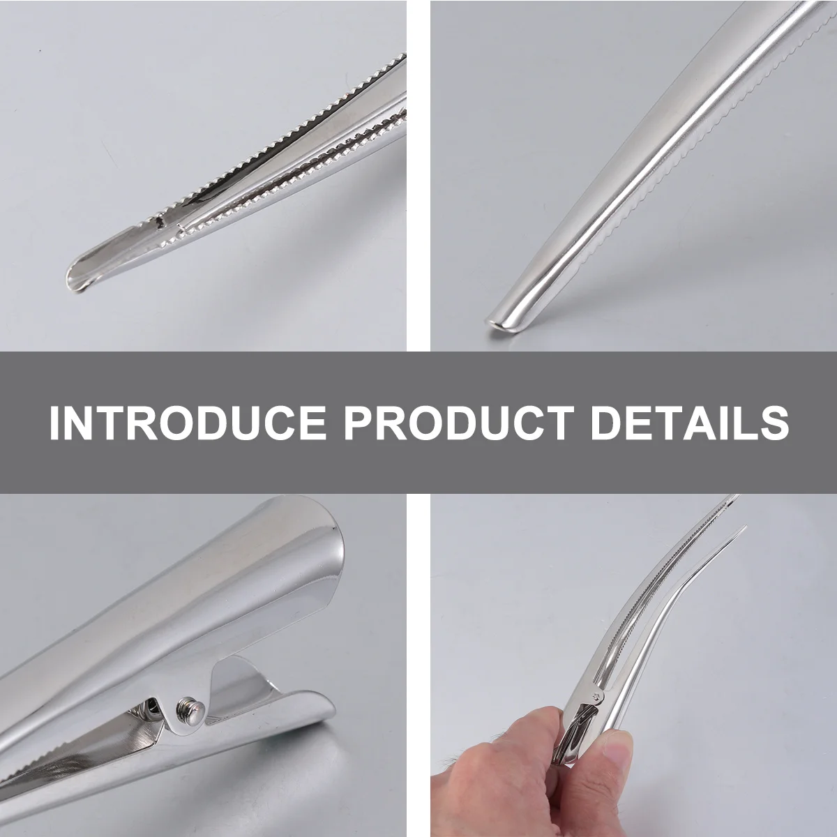 

Claw Clips for Thick Hair Duckbill Headdress Styling Stainless Steel Alloy Large Barrette Barrettes