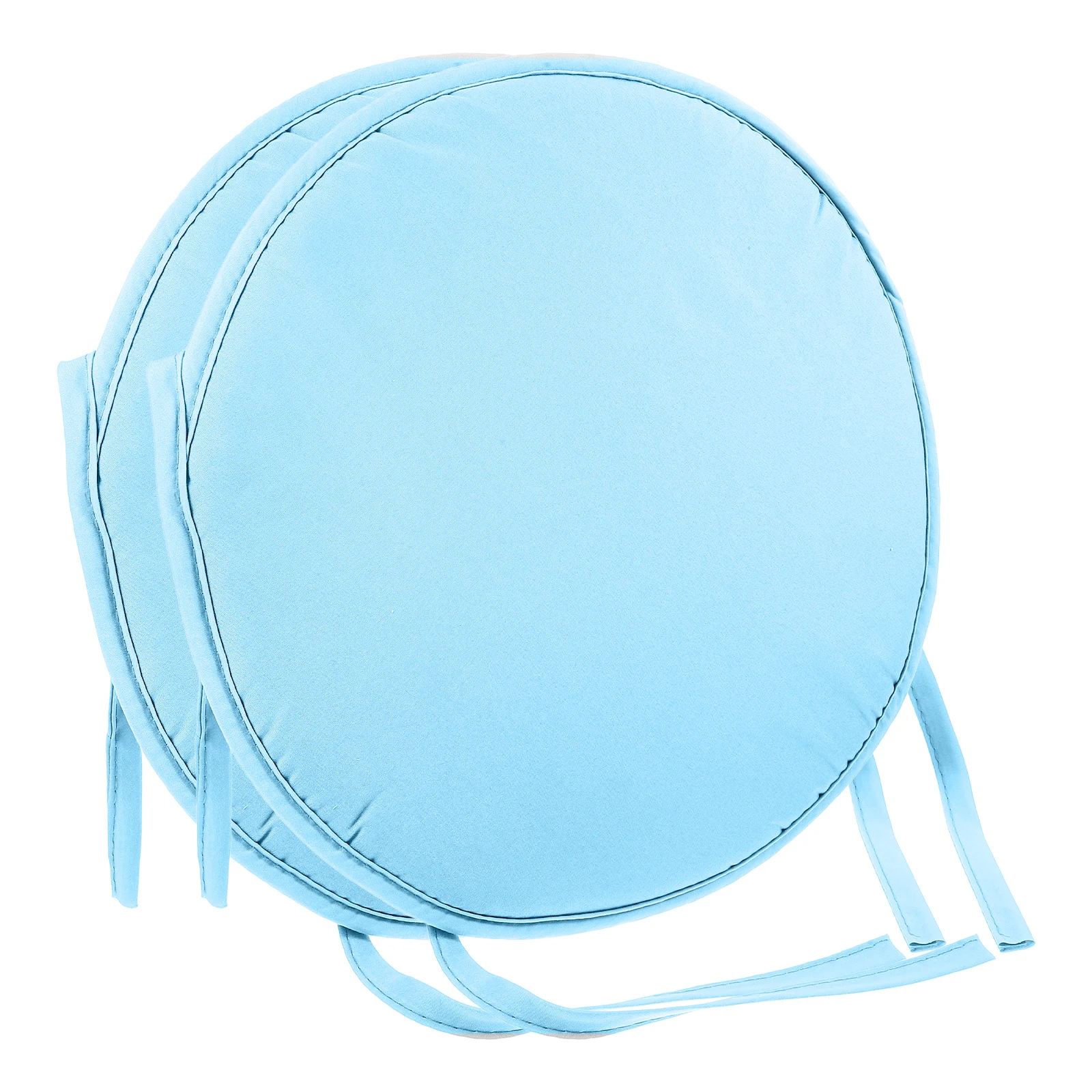 

2Pcs Round Sponge Seat Cushions Thickened Soft Chair Pads Ties Anti Fatigue for Dining Stools Seats