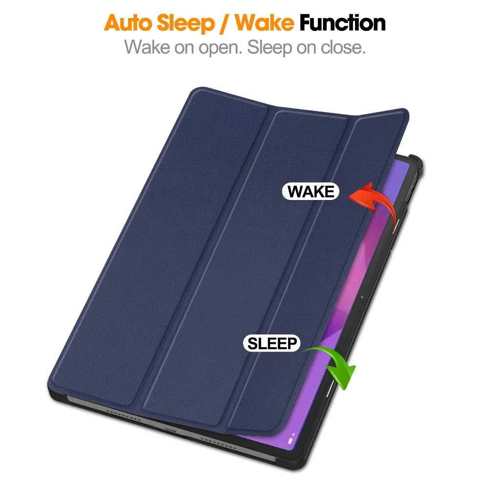 Lenovo Idea Tab Pro 12.7インチ用ケース、マグネット式三つ折りPU