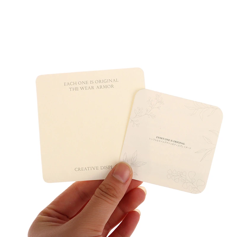 5 Sheets Press On Nails Card Nail Display Small Business Nail Cardboard For Packaging Press On Nails