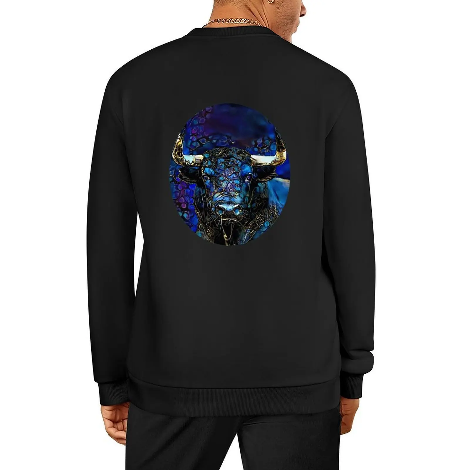 

Taurus, bull, bull, taureau, lea roche painting Pullover blouse autumn jacket men autumn new products graphic sweatshirts
