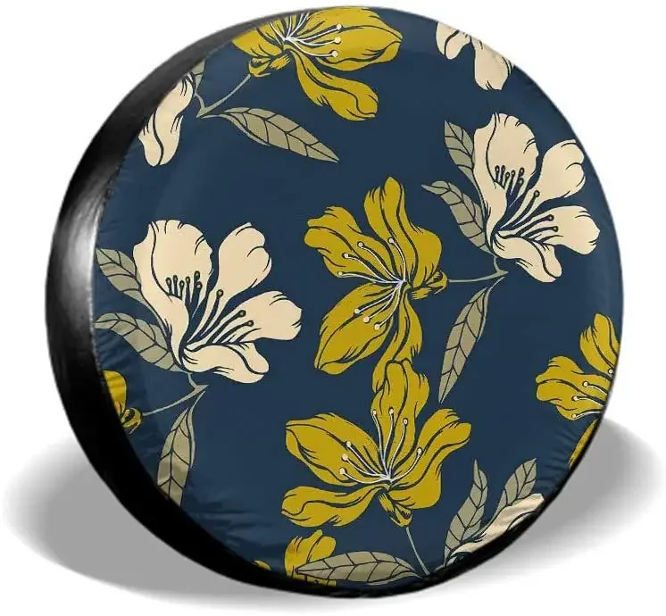 

Чехол для запасного колеса «гусиные лапки» Пиксельный черно-белый тканевый защитный чехол для колес Всепогодный полиэстеровый чехол для шин