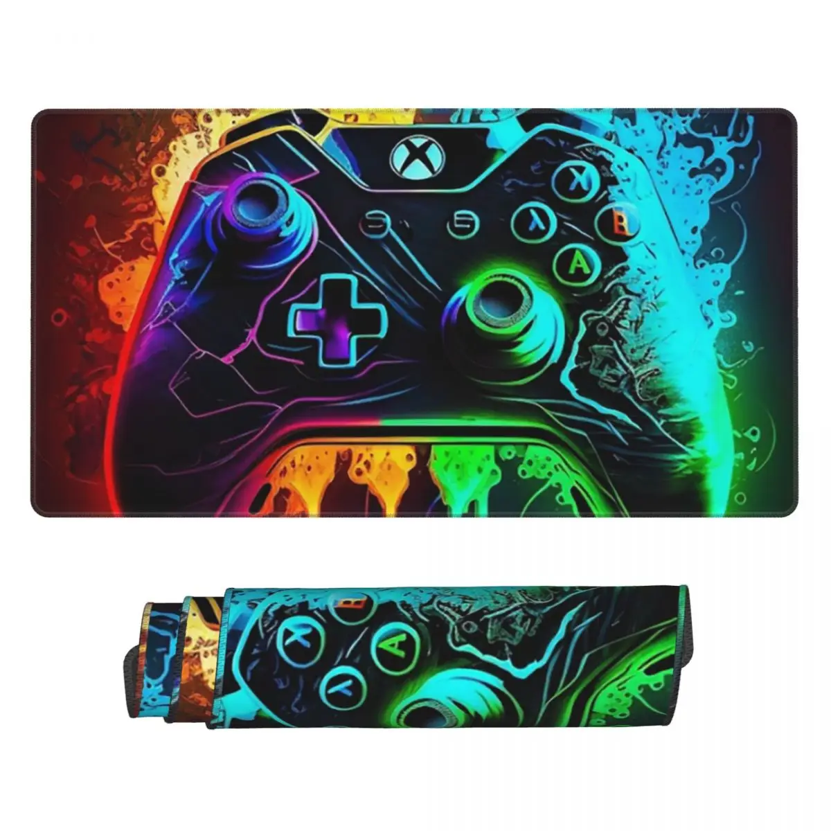 

Большой коврик для мыши с принтом игровой консоли, 10 игровых ковриков для ПК и ноутбуков, коврик для клавиатуры, компьютерный игровой коврик, офисные аксессуары, настольный коврик