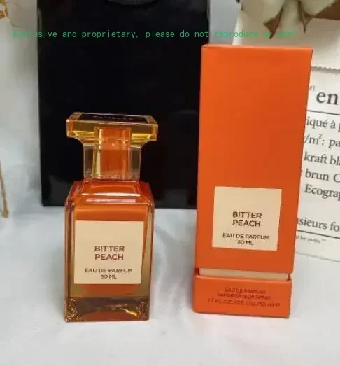 50 مل عطر توم فورد عالي الجودة الأكثر مبيعًا |   رائحة الخوخ المر للنساء والرجال، عطر طبيعي طويل الأمد مع رذاذ