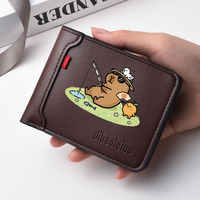 Cartoon Otter Men's Wallet Multi-Functional Student Credit Card Holder with Cartoon Patterns for Men