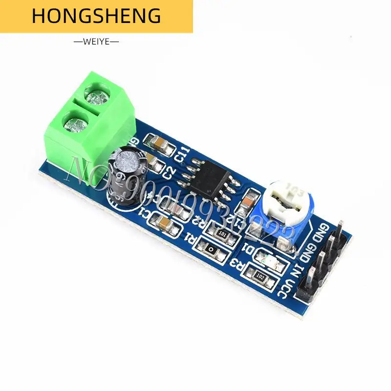 100% New 5pcs/lot  LM386 audio power amplifier module 200 times gain amplifier board mono power amplifier 5V-12V Input