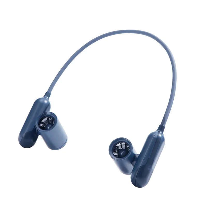 

-A95Z Подвесной вентилятор на шею Маленький и портативный электрический вентилятор Мини-высокоскоростной ручной вентилятор Синий